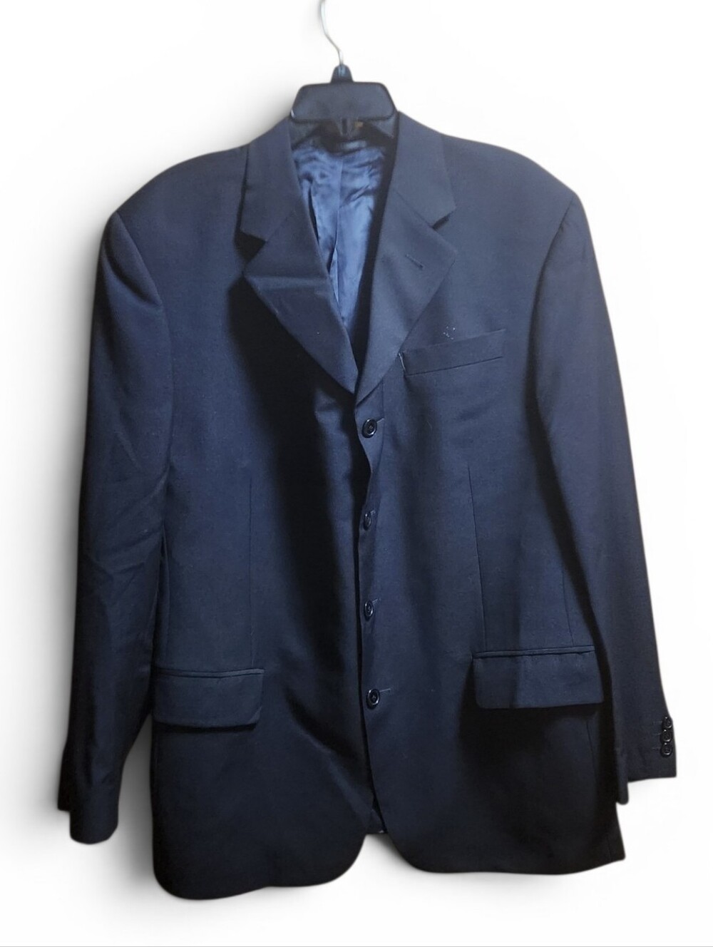 Classic Navy Men's Four-Button Suit Jacket